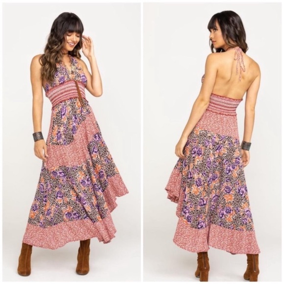 Free People Dresses & Skirts - Free People Bohemian Hippie Halter Sundress XS